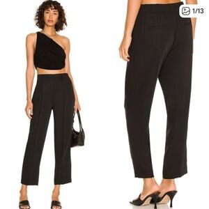 Vince Tapered Pull On Pant Size Medium in Black NEW WITH TAGS